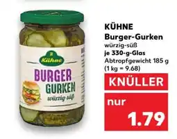 Kaufland KÜHNE Burger-Gurken Angebot