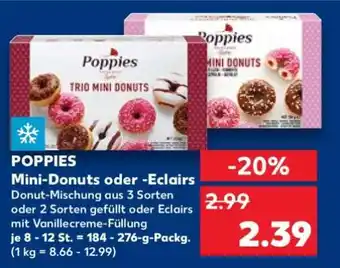 Kaufland POPPIES Mini-Donuts oder -Eclairs Angebot