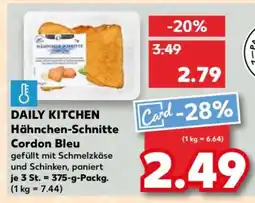 Kaufland DAILY KITCHEN Hähnchen-Schnitte Cordon Bleu Angebot