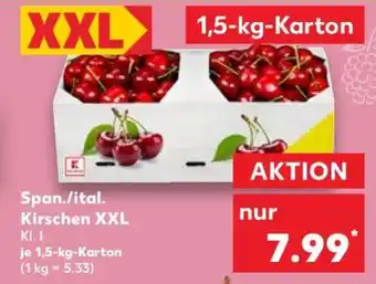 Kaufland Span./ital. Kirschen XXL Angebot