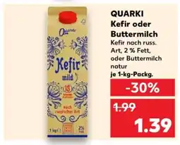 Kaufland QUARKI Kefir oder Buttermilch Angebot