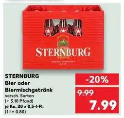 Kaufland STERNBURG Bier oder Biermischgetränk Angebot
