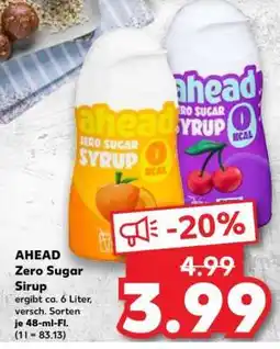 Kaufland AHEAD Zero Sugar Sirup Angebot