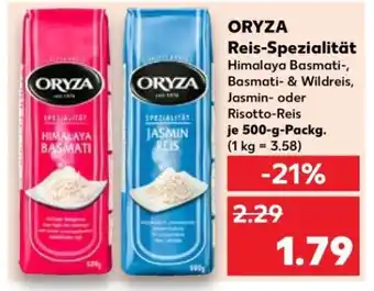 Kaufland Oryza Reis-Spezialität Angebot