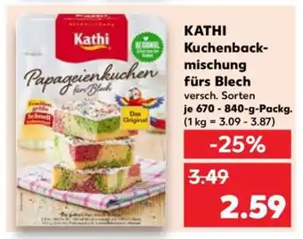 Kaufland KATHI Kuchenbackmischung fürs Blech Angebot