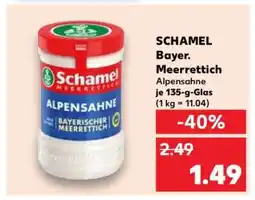 Kaufland SCHAMEL Bayer. Meerrettich Angebot
