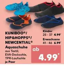 Kaufland KUNIBOO / HIP&HOPPS / NEWCENTIAL Aquaschuhe Angebot