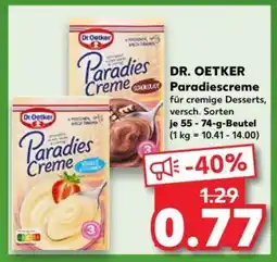 Kaufland DR. OETKER Paradiescreme Angebot