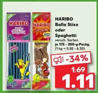 Kaufland HARIBO Balla Stixx oder Spaghetti Angebot