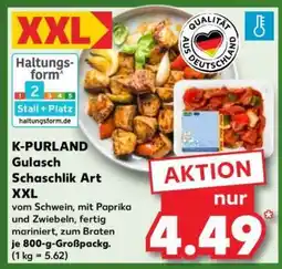 Kaufland K-PURLAND Gulasch Schaschlik Art XXL Angebot
