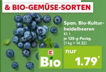 Kaufland Span. Bio-Kultur-heidelbeeren Angebot