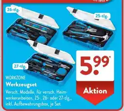 Aldi Süd WORKZONE Werkzeugset Angebot