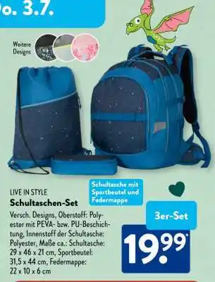 Aldi Süd Schultaschen-Set Angebot