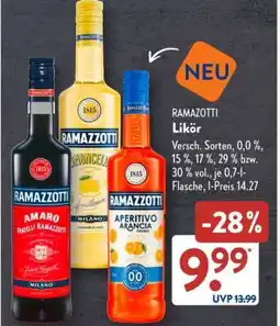 Aldi Süd RAMAZZOTTI Likör Angebot