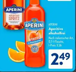 Aldi Süd APERINI Aperitivo alkoholfrei Angebot