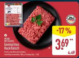 Aldi Nord MEINE METZGEREI Gemischtes Hackfleisch Angebot