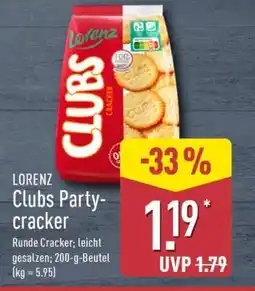 Aldi Nord LORENZ Clubs Party- Cracker Angebot
