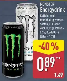 Aldi Nord MONSTER Energydrink Angebot