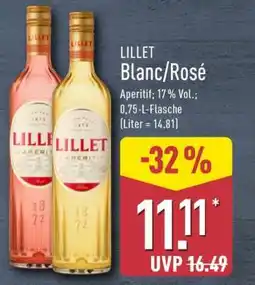 Aldi Nord Lillet Blanc / Rosé Angebot