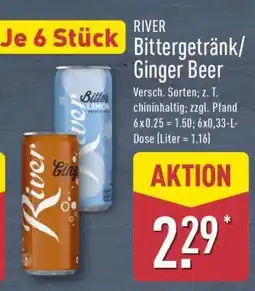 Aldi Nord RIVER Bittergetränk/Ginger Beer Angebot