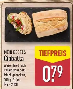 Aldi Nord MEIN BESTES Ciabatta Angebot