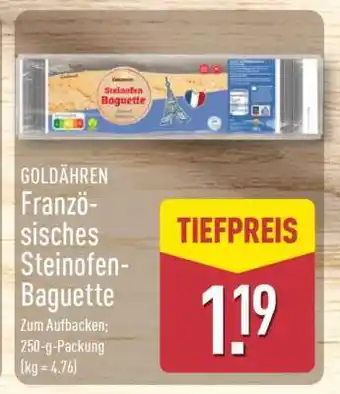 Aldi Nord GOLDÄHREN Französisches Steinofen-Baguette Angebot