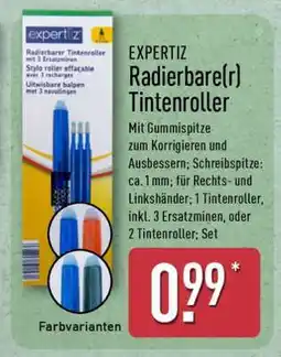 Aldi Nord EXPERTIZ Radierbare(r) Tintenroller Angebot