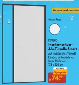 Aldi Nord Kensho Insektenschutz-Alu-Türrollo Smart Angebot