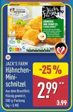 Aldi Nord JACK'S FARM Hähnchen-Minischnitzel Angebot