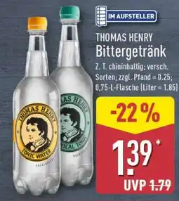 Aldi Nord THOMAS HENRY Bittergetränk Angebot