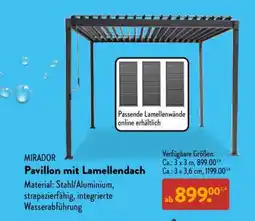 Aldi Nord Pavillon mit Lamellendach Angebot