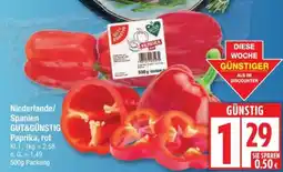 Edeka GUT&GÜNSTIG Paprika Angebot