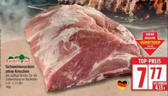 Edeka Bauern Gut Schweinenacken ohne Knochen Angebot
