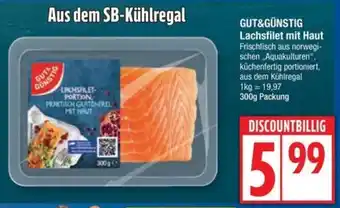 Edeka GUT&GÜNSTIG Lachsfilet mit Haut Angebot