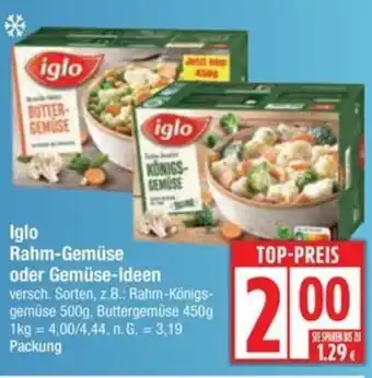 Edeka Iglo Rahm-Gemüse oder Gemüse-Ideen Angebot