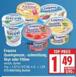 Edeka Exquisa Quarkgenuss, -zubereitung, Skyr oder Fitline Angebot