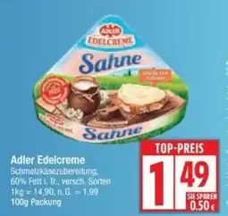 Edeka Adler Edelcreme Schmelzkāsezubereitung. Angebot