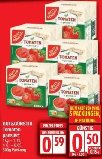 Edeka GUT&GÜNSTIG Tomaten passiert Angebot