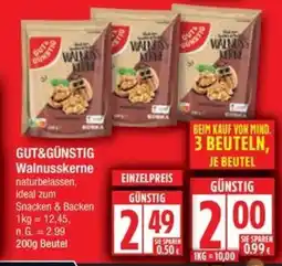 Edeka GUT&GÜNSTIG Walnusskerne Angebot