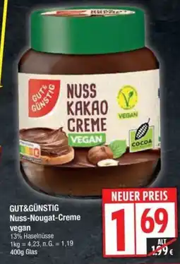Edeka GUT&GÜNSTIG Nuss-Nougat-Creme Angebot
