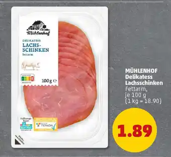 PENNY MÜHLENHOF Delikatess Lachsschinken Angebot