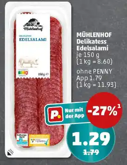 PENNY MÜHLENHOF Delikatess Edelsalami Angebot