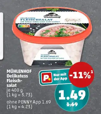 PENNY MÜHLENHOF Delikatess Fleisch- salat Angebot