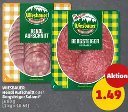 PENNY WIESBAUER Hendl Aufschnitt oder Bergsteiger Salami Angebot