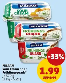 PENNY MILRAM Sour Cream oder Frühlingsquark Angebot