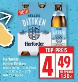Edeka Herforder Helles Dittken Angebot