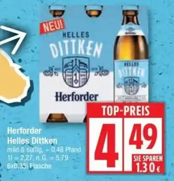 Edeka Herforder Helles Dittken Angebot
