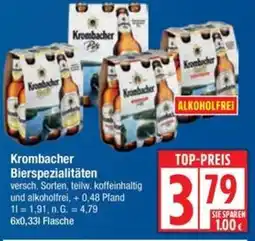 Edeka Krombacher Bierspezialitäten Angebot