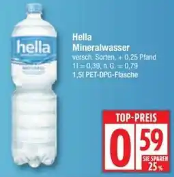Edeka hella Mineralwasser Angebot