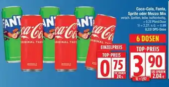 Edeka Coca-Cola, Fanta, Sprite oder Mezzo Mix Angebot
